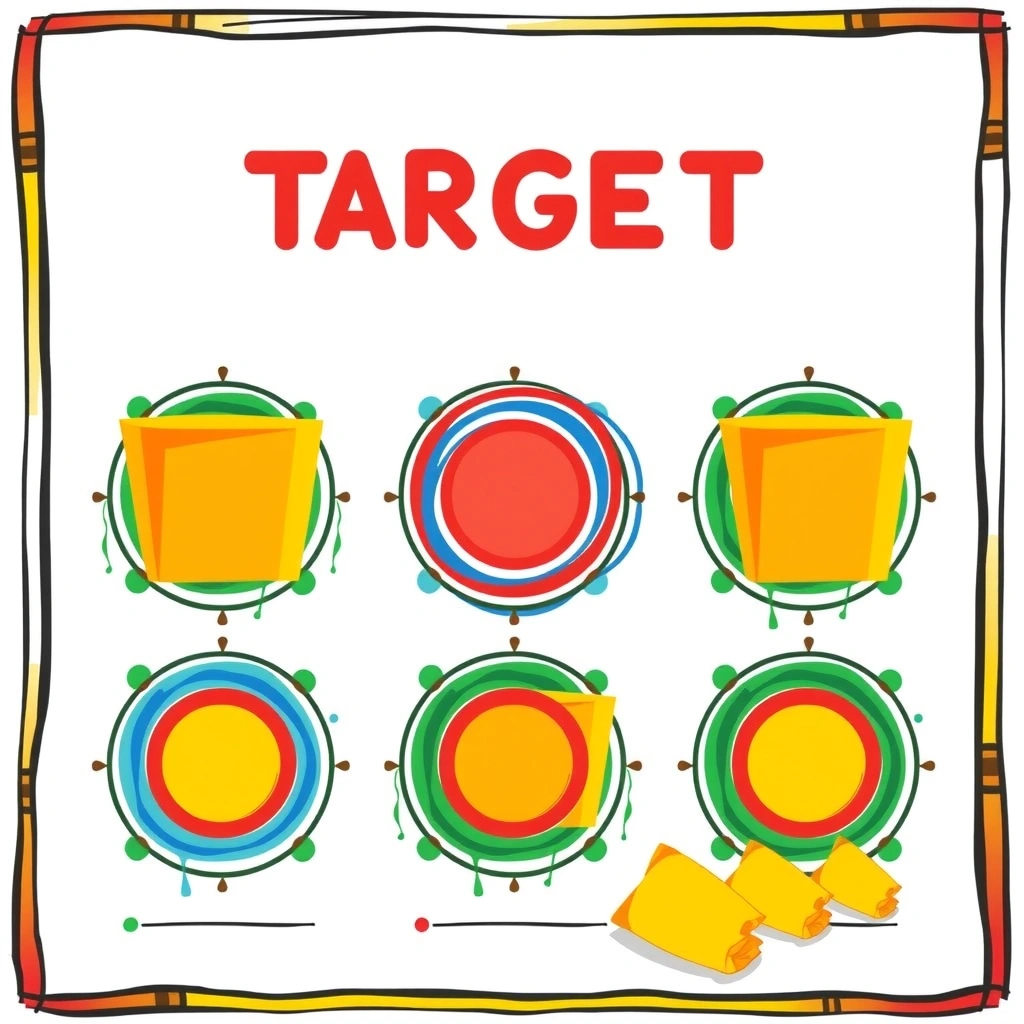 Plansza do rzutu — "Kredka do pudełka" - Szablony - Dzień Kredki